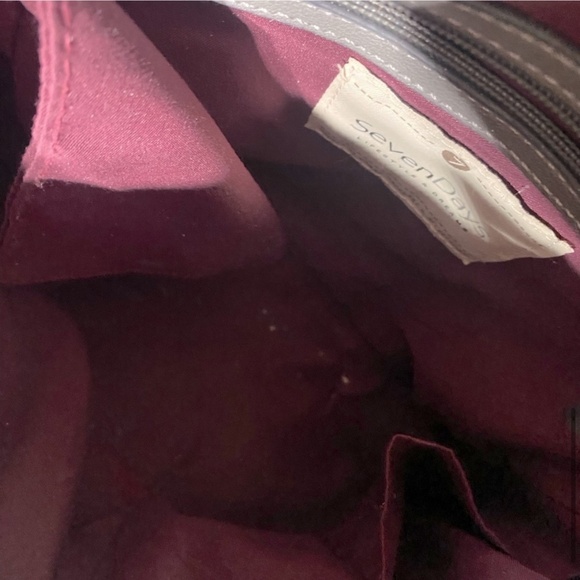 5/$25 Seven Days Grey Vegan (Faux) Leather Backpack - Picture 10 of 14